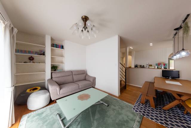 家事動線と収納が整った、心地いいLDK